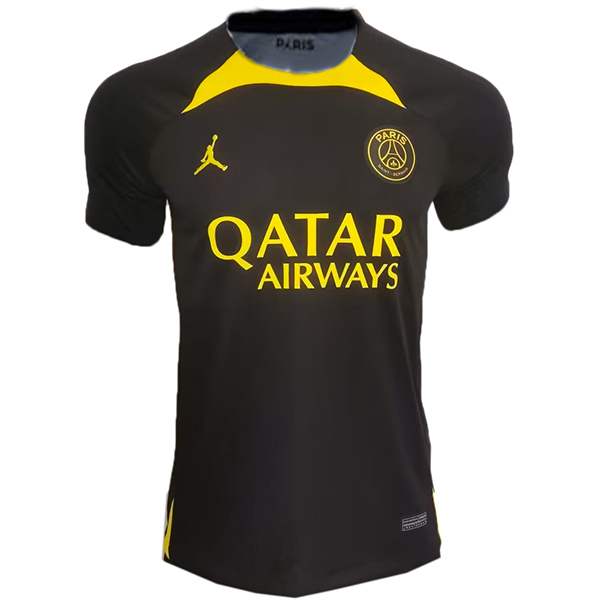Jordan Paris saint germain special edition jersey soccer uniform PSG black men's sportswear football tops sport shirt 2023-2024